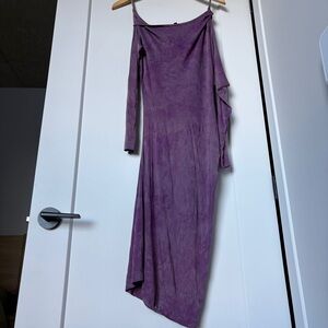 BCBGMAXAZRIA Laheld Long Sleeve Dress Purple - medium
